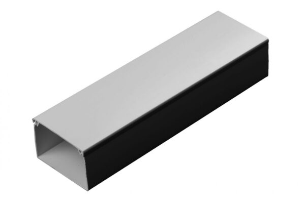 Kábelcsatorna levehető tetővel osztott, 25x50 PVC 2m   fehér